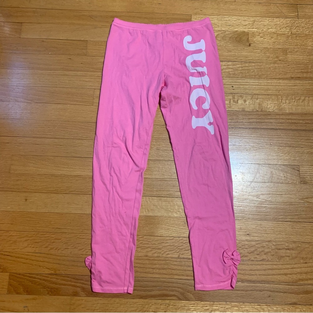 Juicy Couture Pam Gela Sweatpants Pink Girl's Youth XL